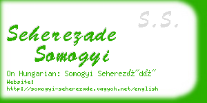 seherezade somogyi business card